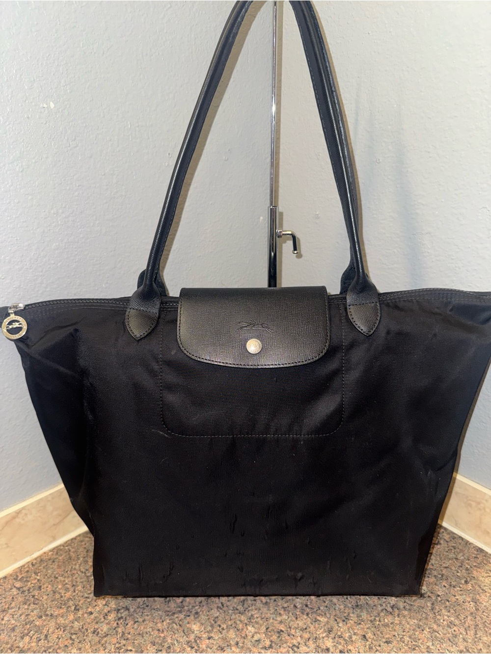 Longchamp Le Pliage Néo jet black Large Shoulder Tote